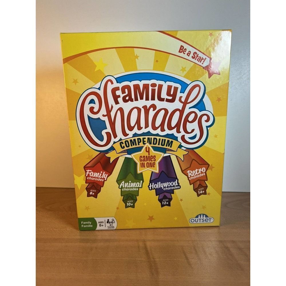 Family Charades Compendium Games 4 Games in One